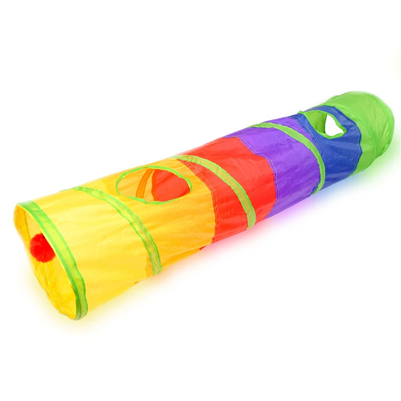 Cat Tunnel Play Toy – Collapsible Pet Tube for Indoor & Outdoor Exercise