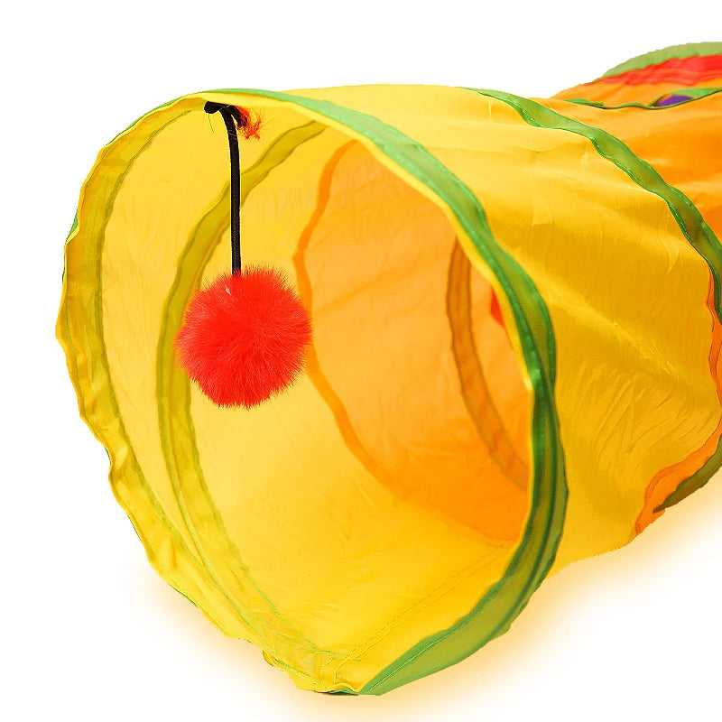 Cat Tunnel Play Toy – Collapsible Pet Tube for Indoor & Outdoor Exercise