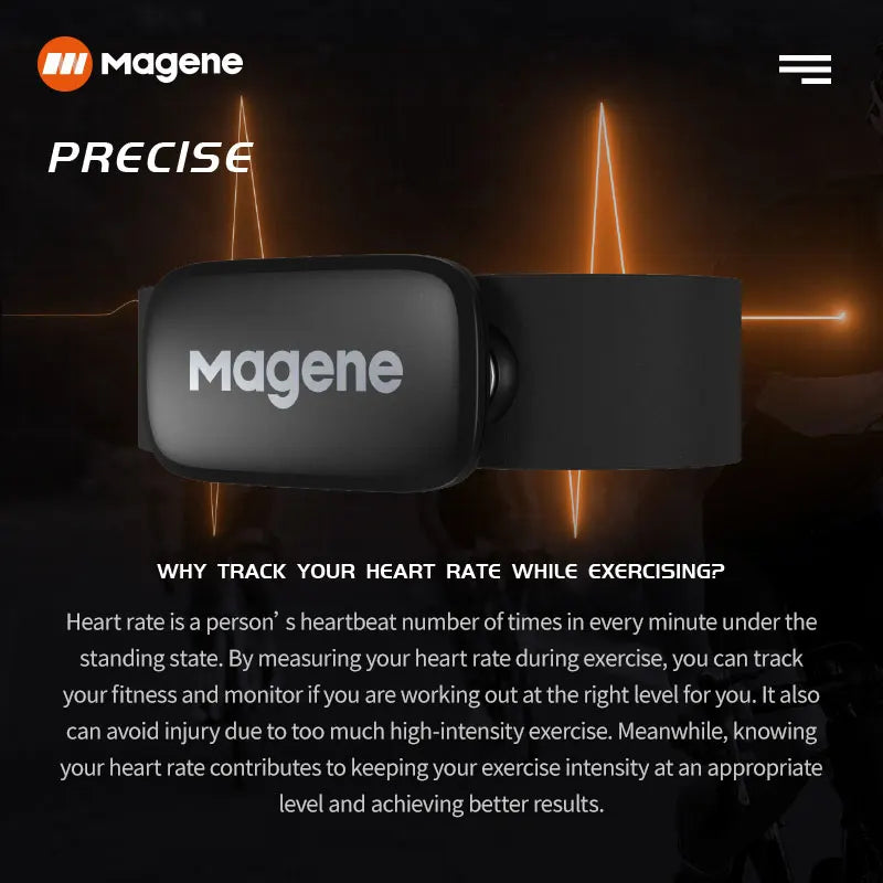 Magene Mover H64 Heart Rate Sensor – ANT & Bluetooth Chest Strap