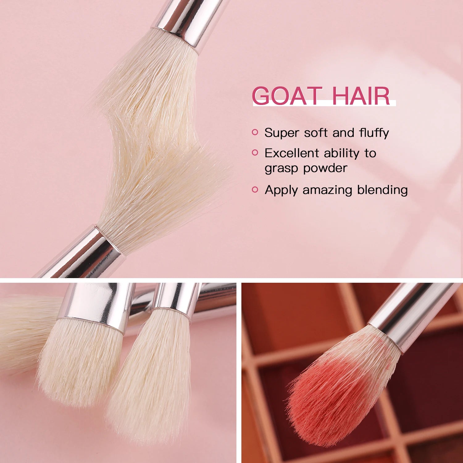 Professional Foundation & Eyeshadow Brush Kit for Makeup