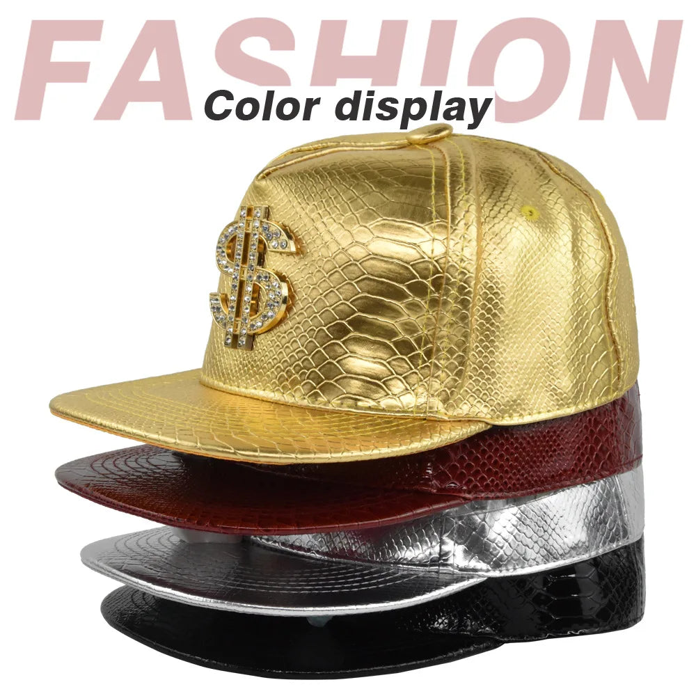 Cross Jesus Metal Label Hip-Hop Cap - Flat Brim Fitted Hat for Break Dance & Street Style