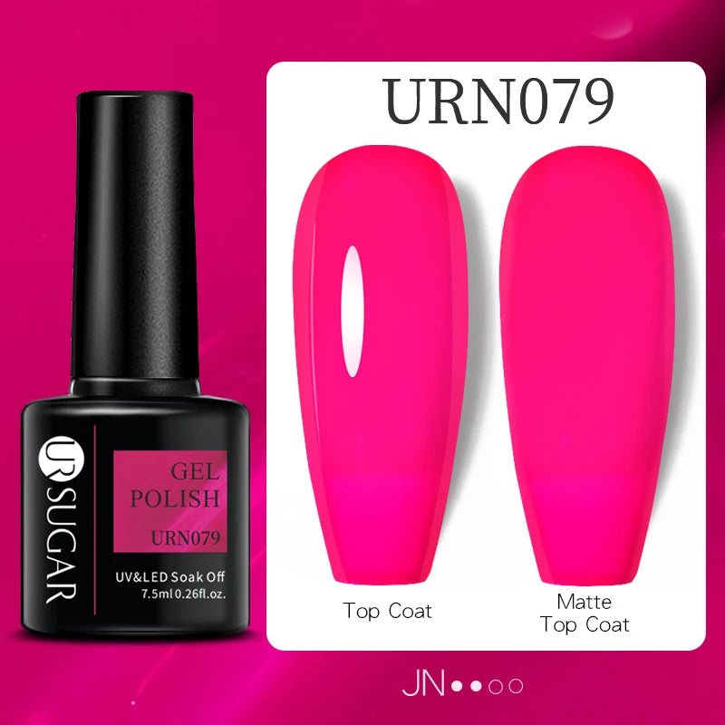 Glitter Gel Nail Polish – Semi-Permanent UV LED Gel with Sparkling Shimmer Finish