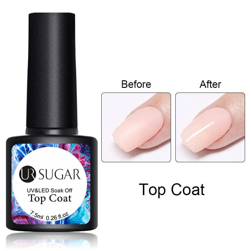 Glitter Gel Nail Polish – Semi-Permanent UV LED Gel with Sparkling Shimmer Finish