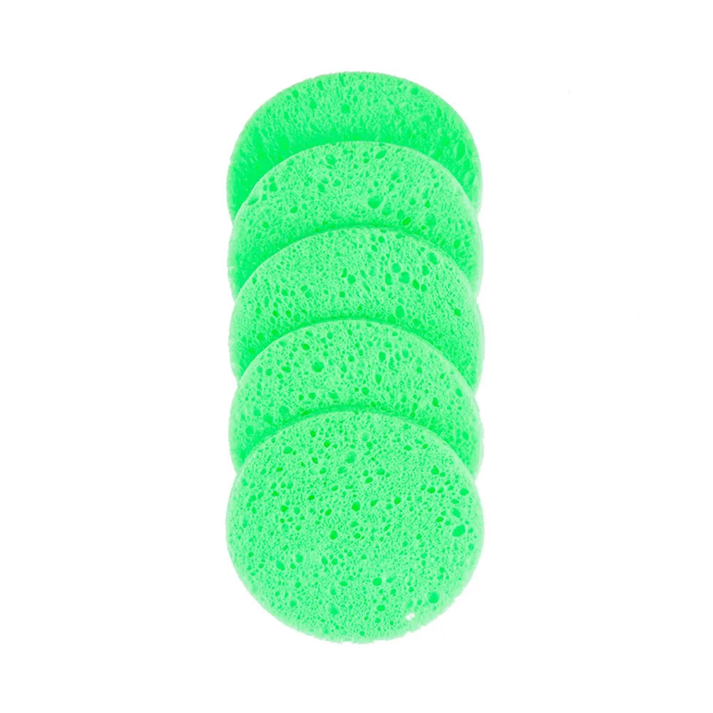 Round Cellulose Facial Cleaning Sponge – 6–9cm