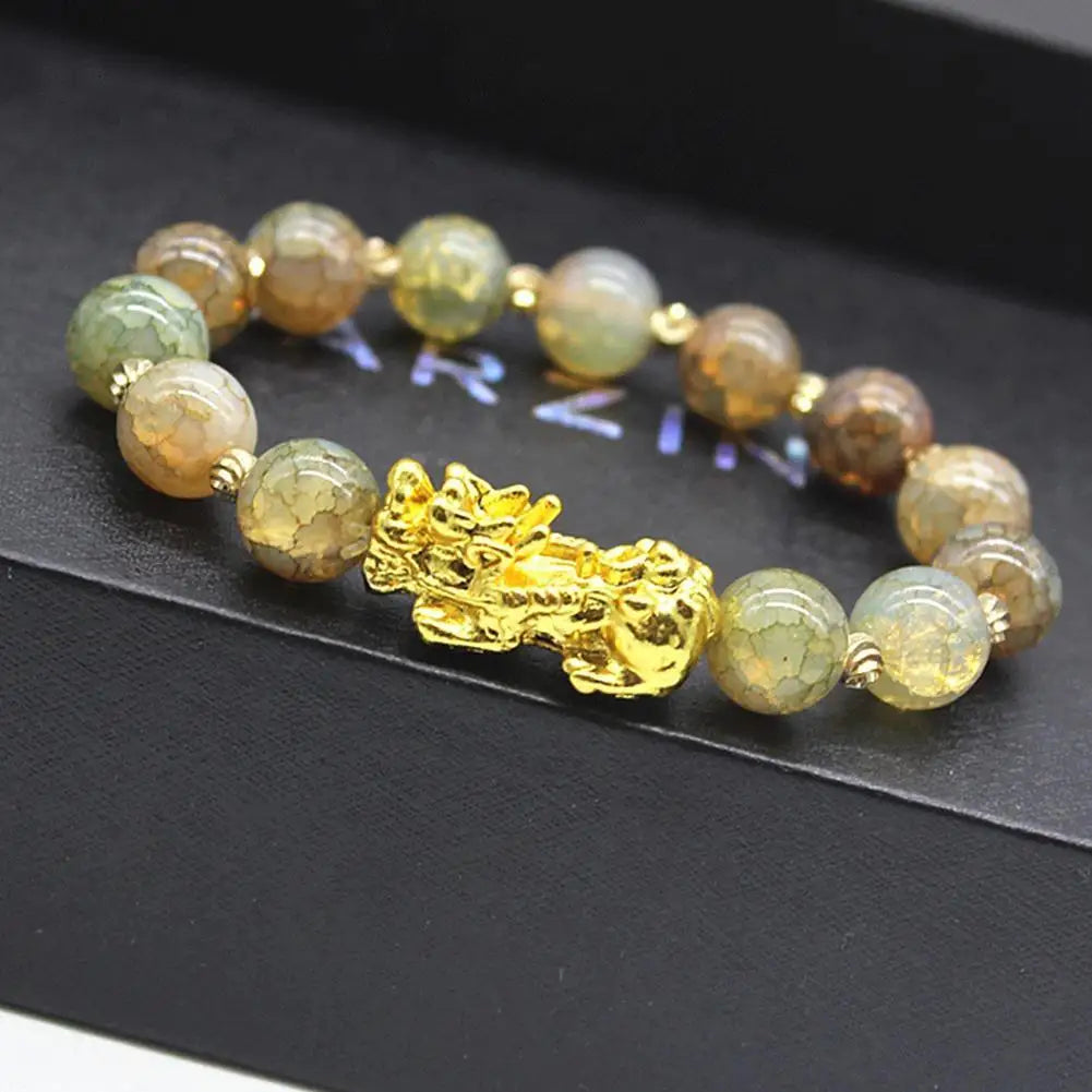 Pulseira Pixiu - Joia Chinesa Feng Shui Pi Yao para Riqueza e Boa Sorte