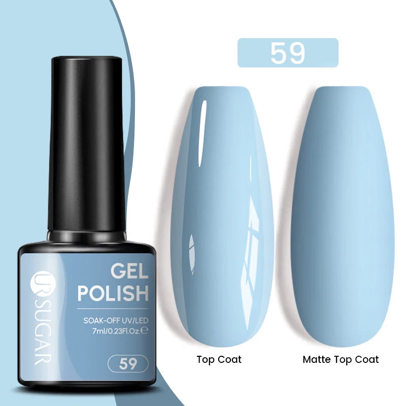 Glitter Gel Nail Polish – Semi-Permanent UV LED Gel with Sparkling Shimmer Finish