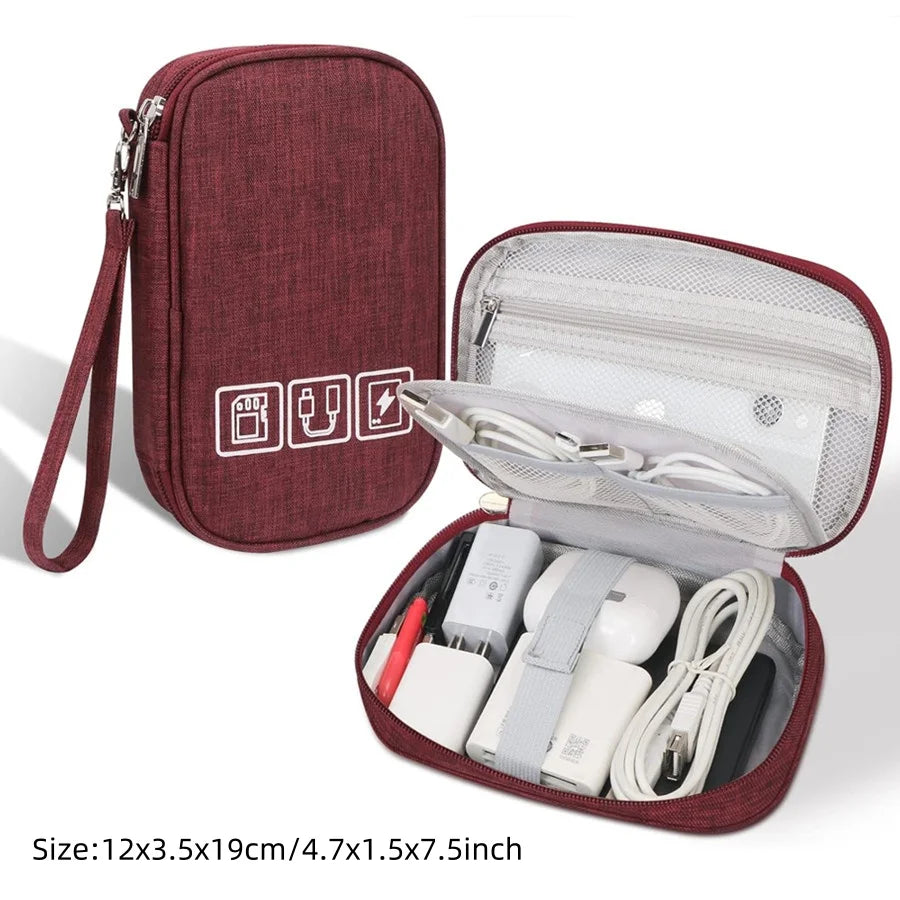 Waterproof Cable Storage Bag – Digital Electronics Organizer