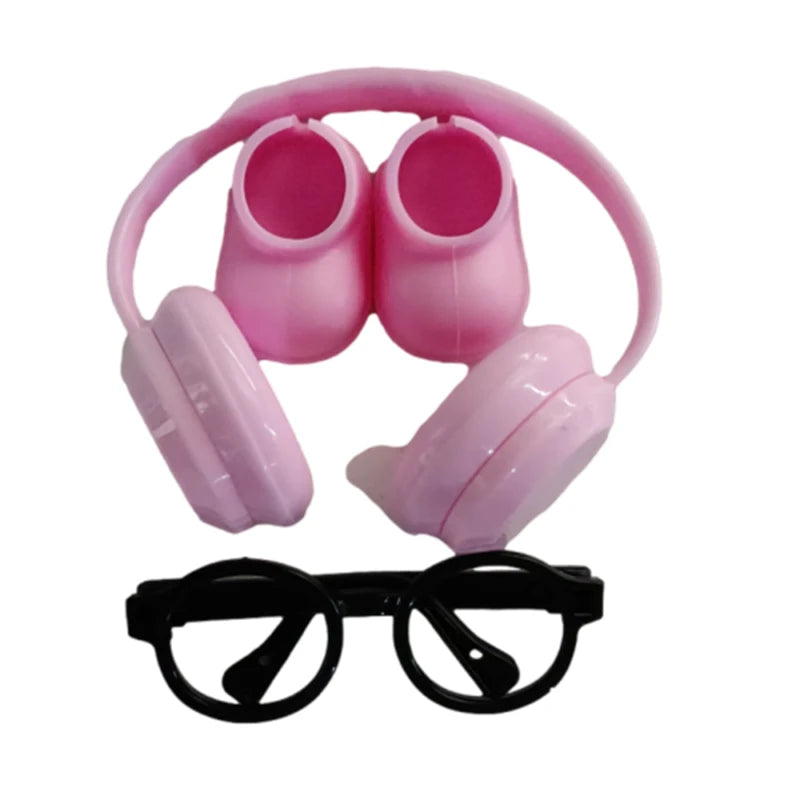 Labubu DIY Accessories Set - Shoes, Glasses & Headphones for V1/V2 Plush Dolls