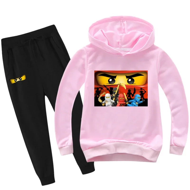 Kids Clothes Baby Boys 2-13 years Spring Autumn Children Clothing Sets Hoodies Pants 2 Pcs Set Tracksuit Anime Outwear Coat