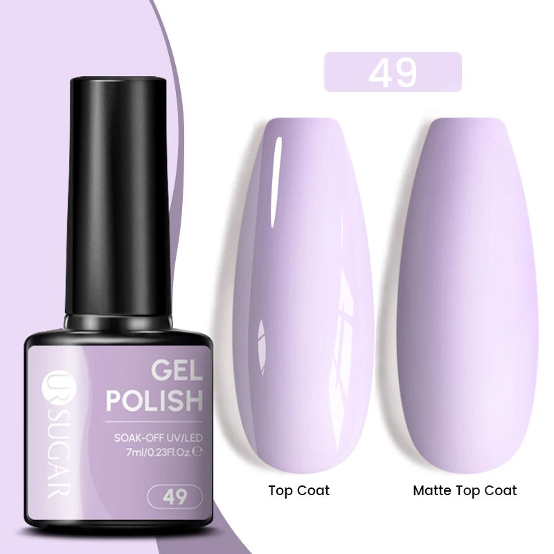 Glitter Gel Nail Polish – Semi-Permanent UV LED Gel with Sparkling Shimmer Finish