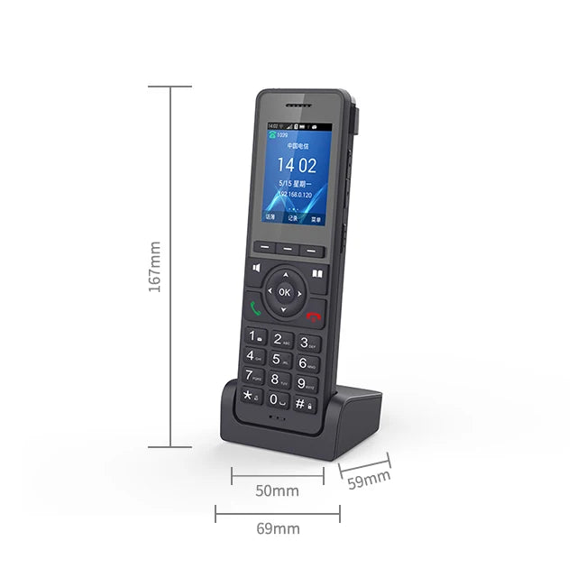 4G LTE WiFi VoIP Desktop Phone - Cordless SIP Phone with 2.4" Screen & 3-Way Conference