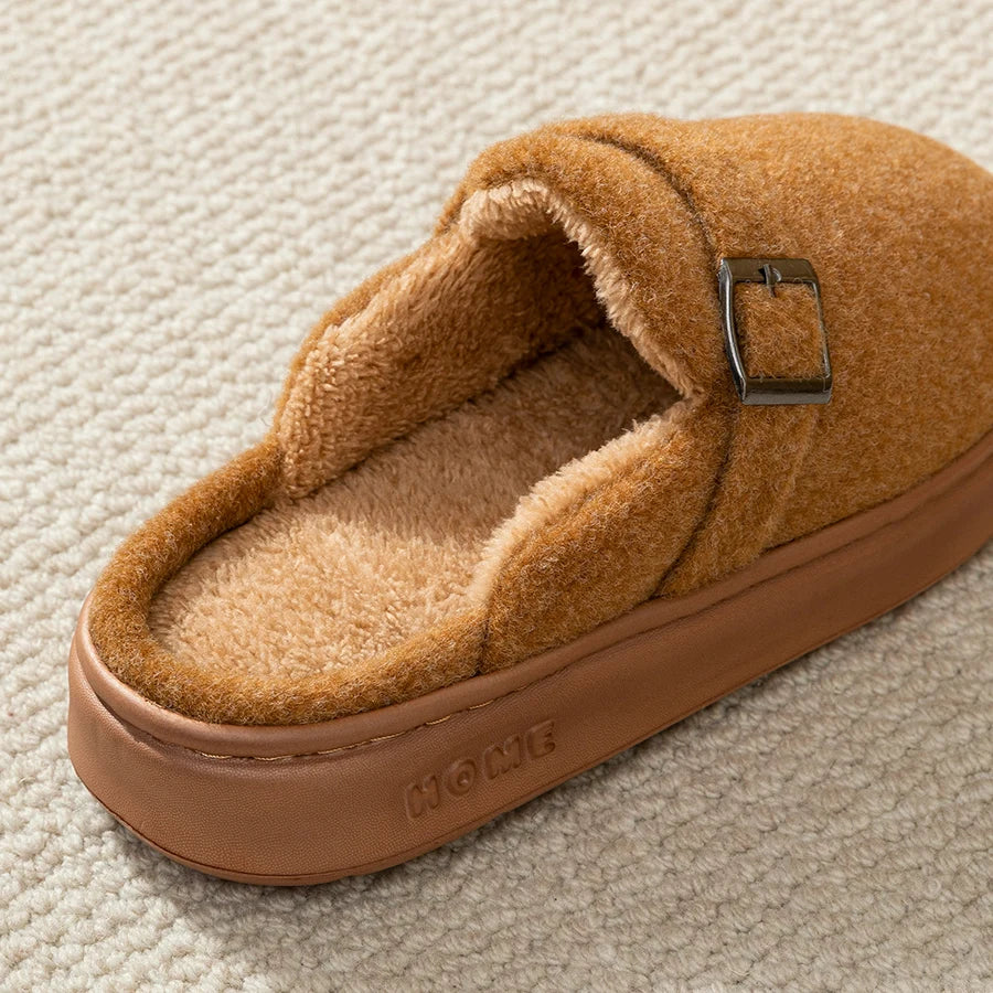 Women's Winter Slippers - Warm Non-Slip Indoor Outdoor Couple House Shoes
