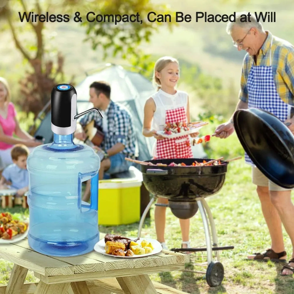 USB Rechargeable Water Bottle Pump - 5 Gallon Automatic Electric Dispenser