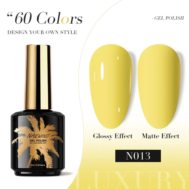 ROSALIND Gel Nail Polish 8ml - Semi-Permanent UV Gel, Solid Color, Salon Quality