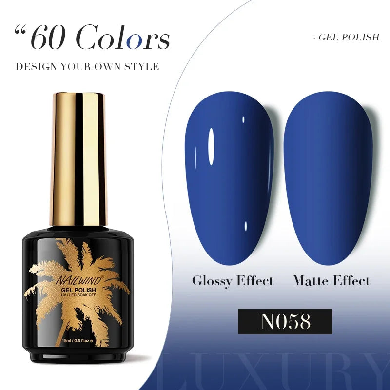 ROSALIND Gel Nail Polish 8ml - Semi-Permanent UV Gel, Solid Color, Salon Quality