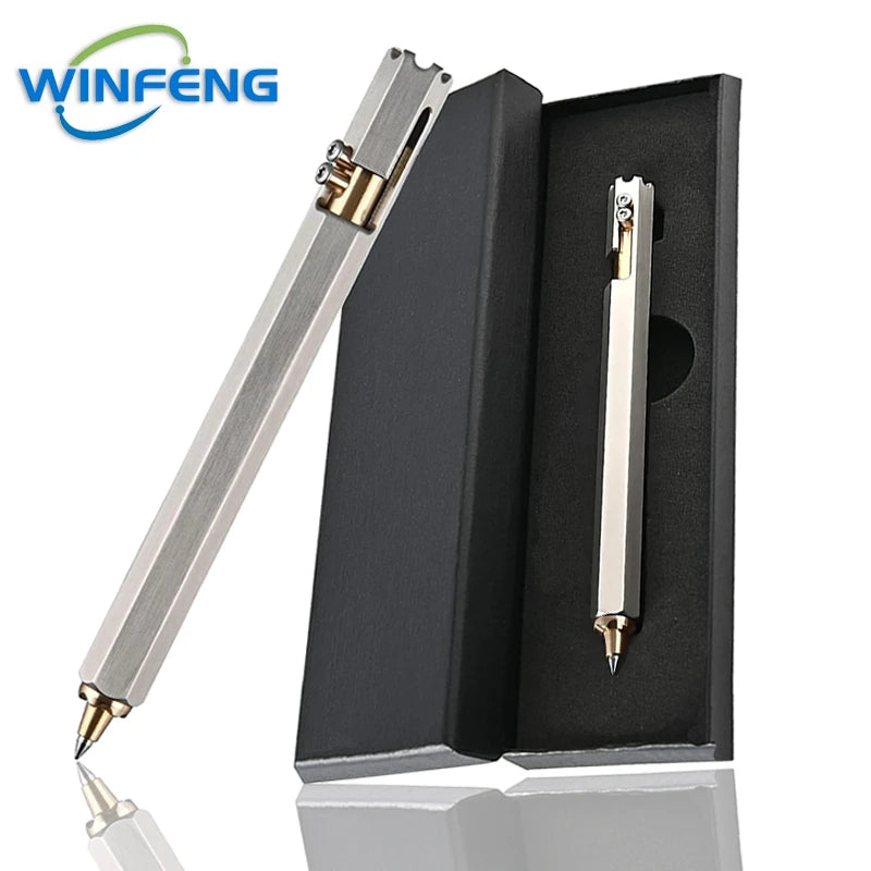 🔥 JAMES BOND'S PEN! Premium Tactical Defense Tool - Steel & Brass Survival Kit 🔫