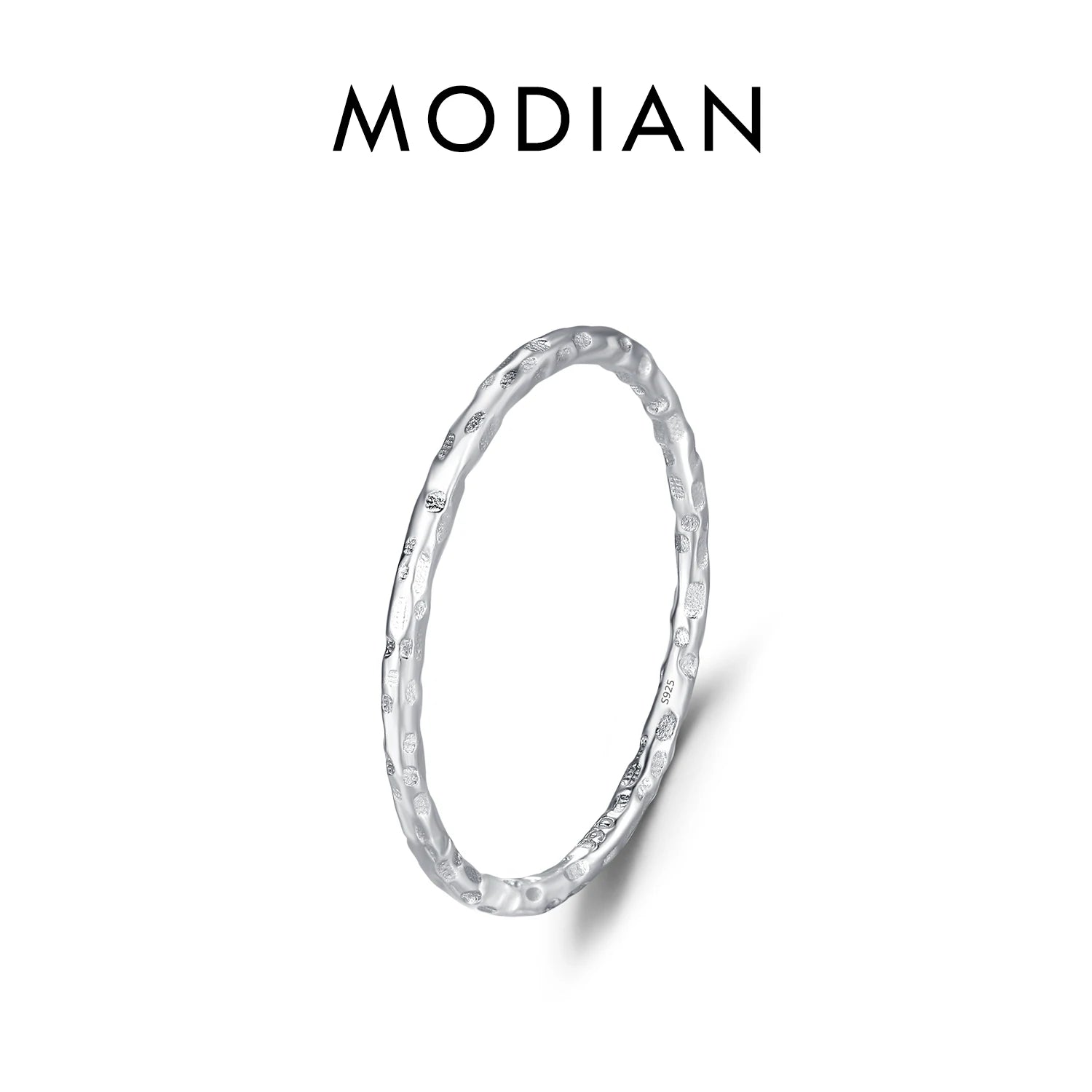 Sterling Silver Stackable Ring – Geometric Finger Ring Jewelry