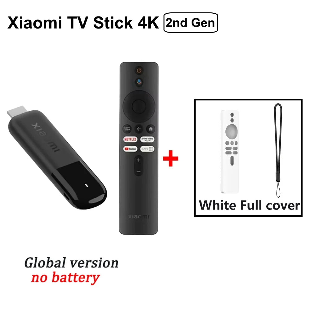 Xiaomi TV Stick 4K 2nd Gen - 6nm Quad-Core Streaming Device with WiFi 6 & Bluetooth 5.2