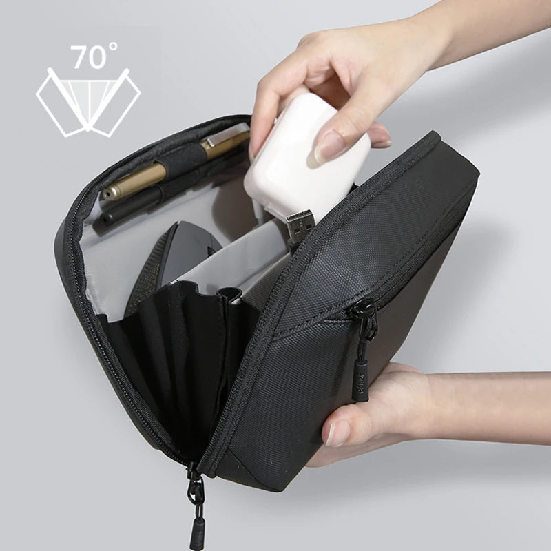 BANGE Travel Electronics Organizer – 3-Layer Portable Cord Case
