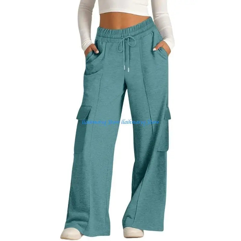 Women's High-Waist Baggy Joggers - Workout & Casual Sweatpants