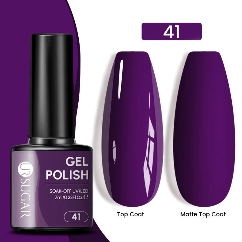 Glitter Gel Nail Polish – Semi-Permanent UV LED Gel with Sparkling Shimmer Finish