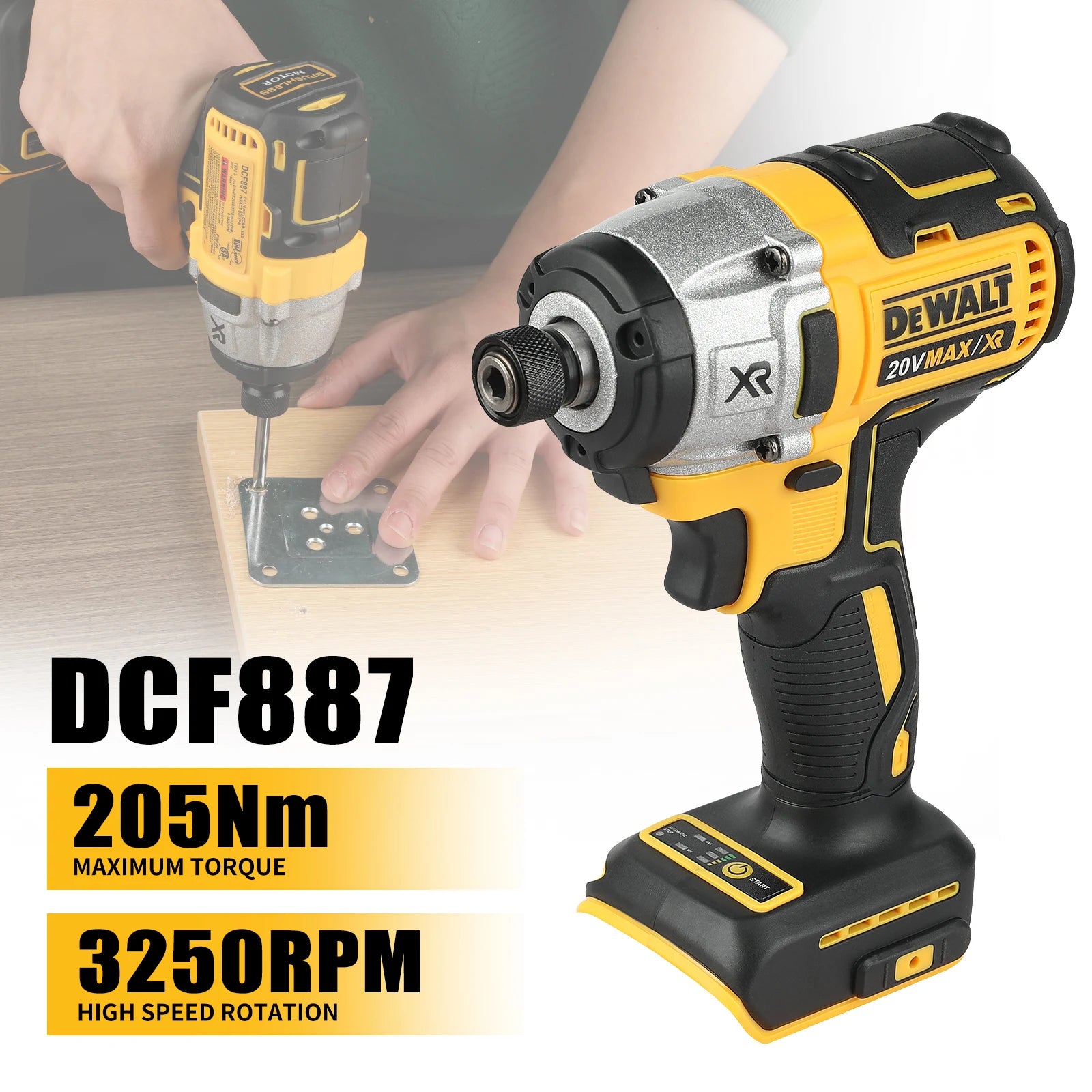 🔥 HUGE SALE! DeWalt DCF850 + DCF887 20V Brushless Combo - Professional Impact Wrench & Screwdriver Set