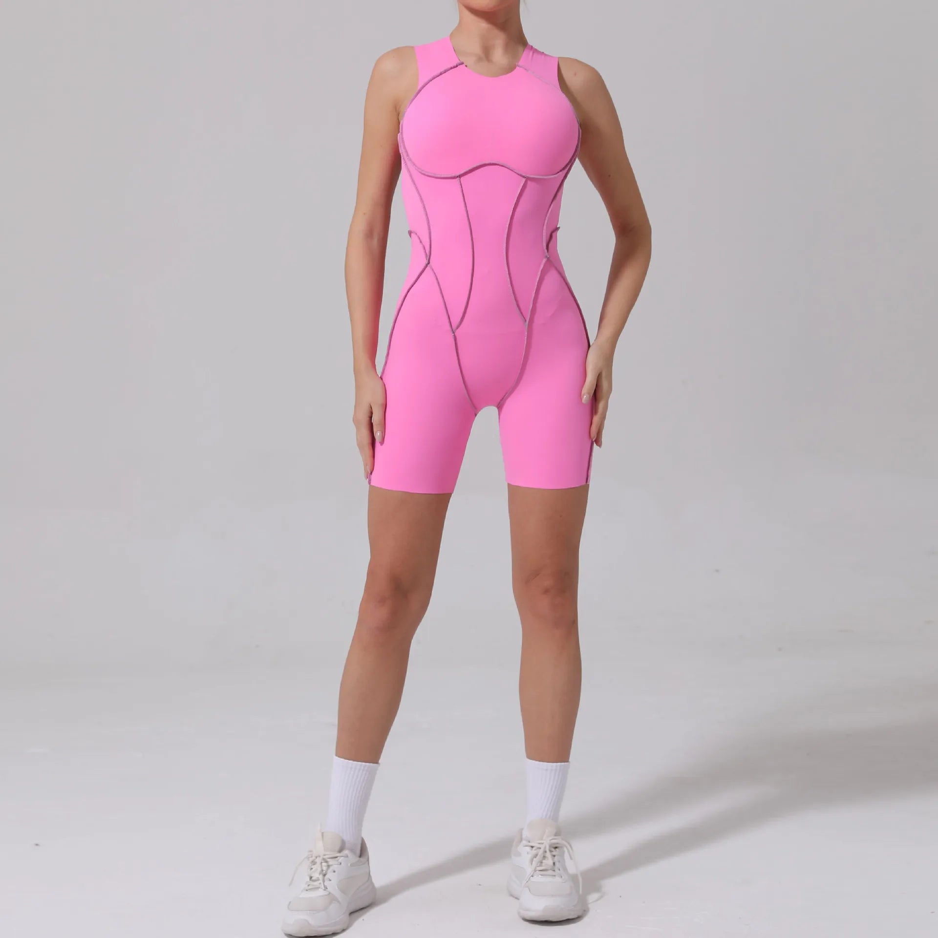 Women's Athletic Jumpsuit - One-Piece Yoga & Fitness Bodysuit for Workout & Gym