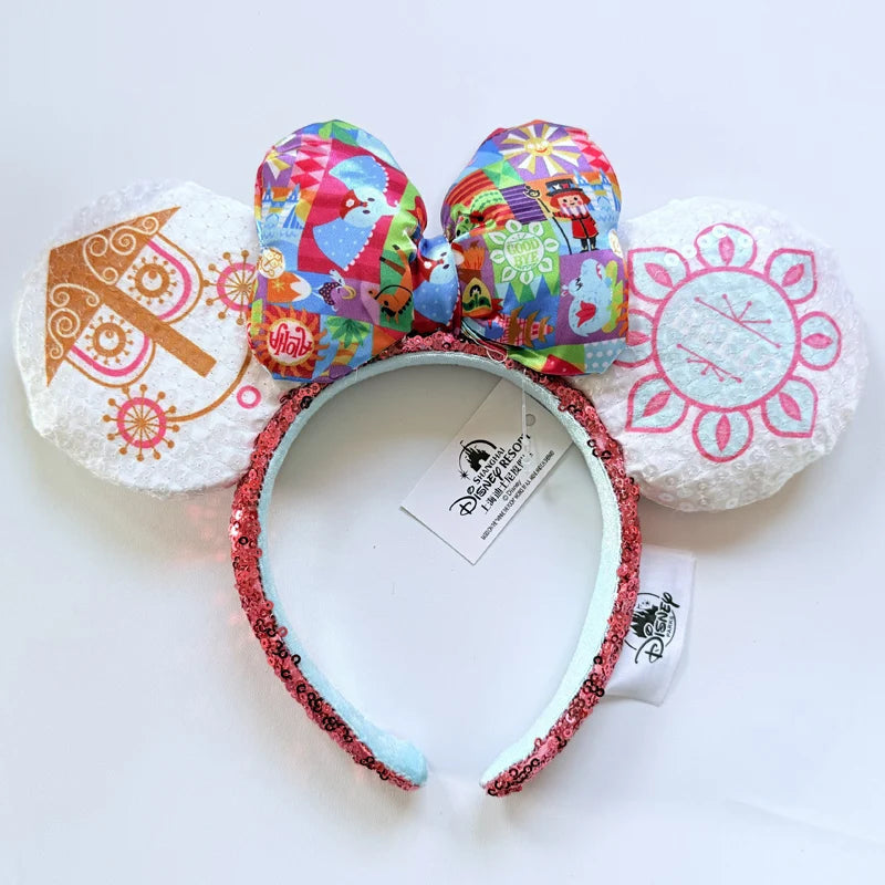 Disney Mickey Ears Headband – Minnie Sequin Party Hairband for Women & Girls