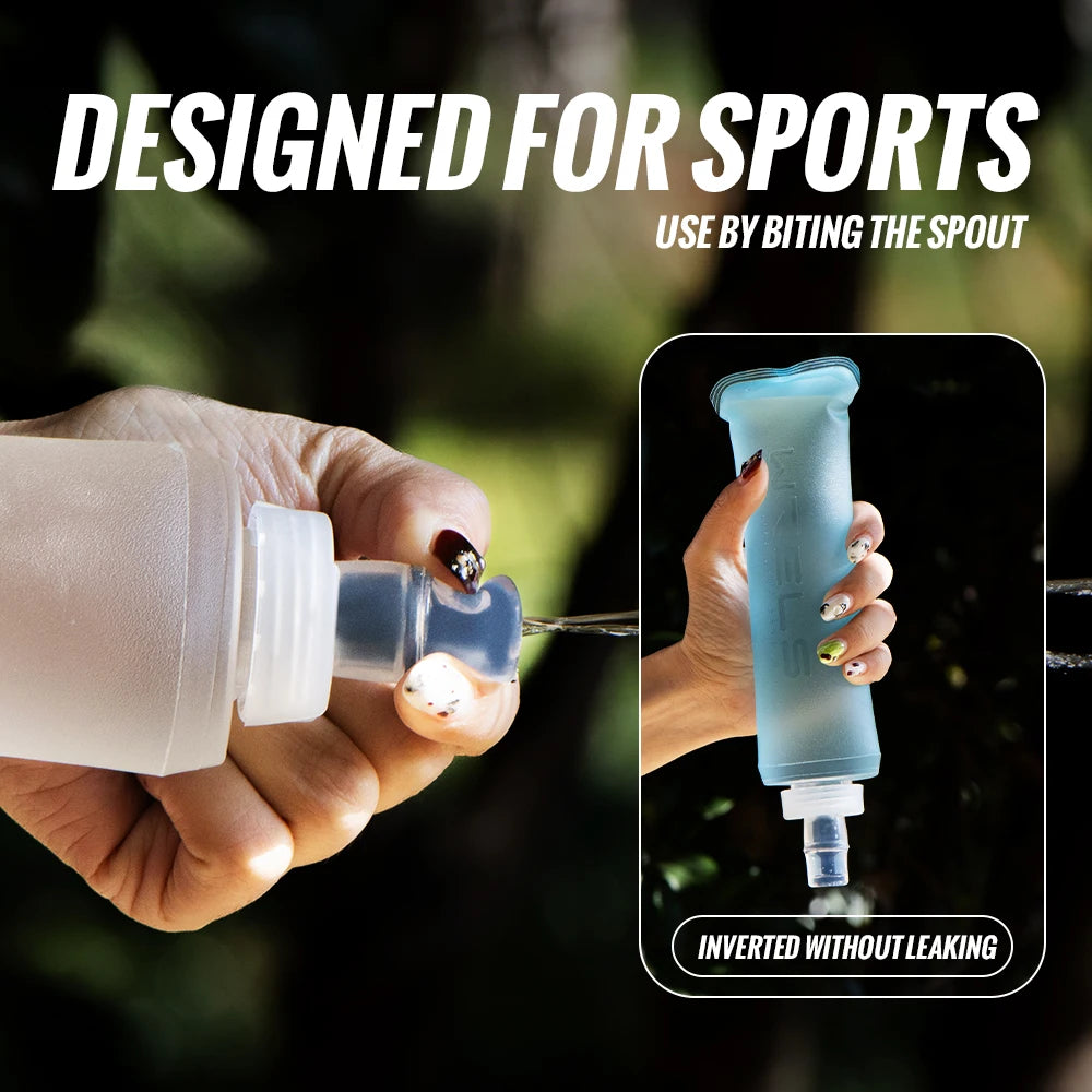 🏃 FITS IN YOUR POCKET! Soft Collapsible Water Bottle - Ultra-Portable Hydration 💧