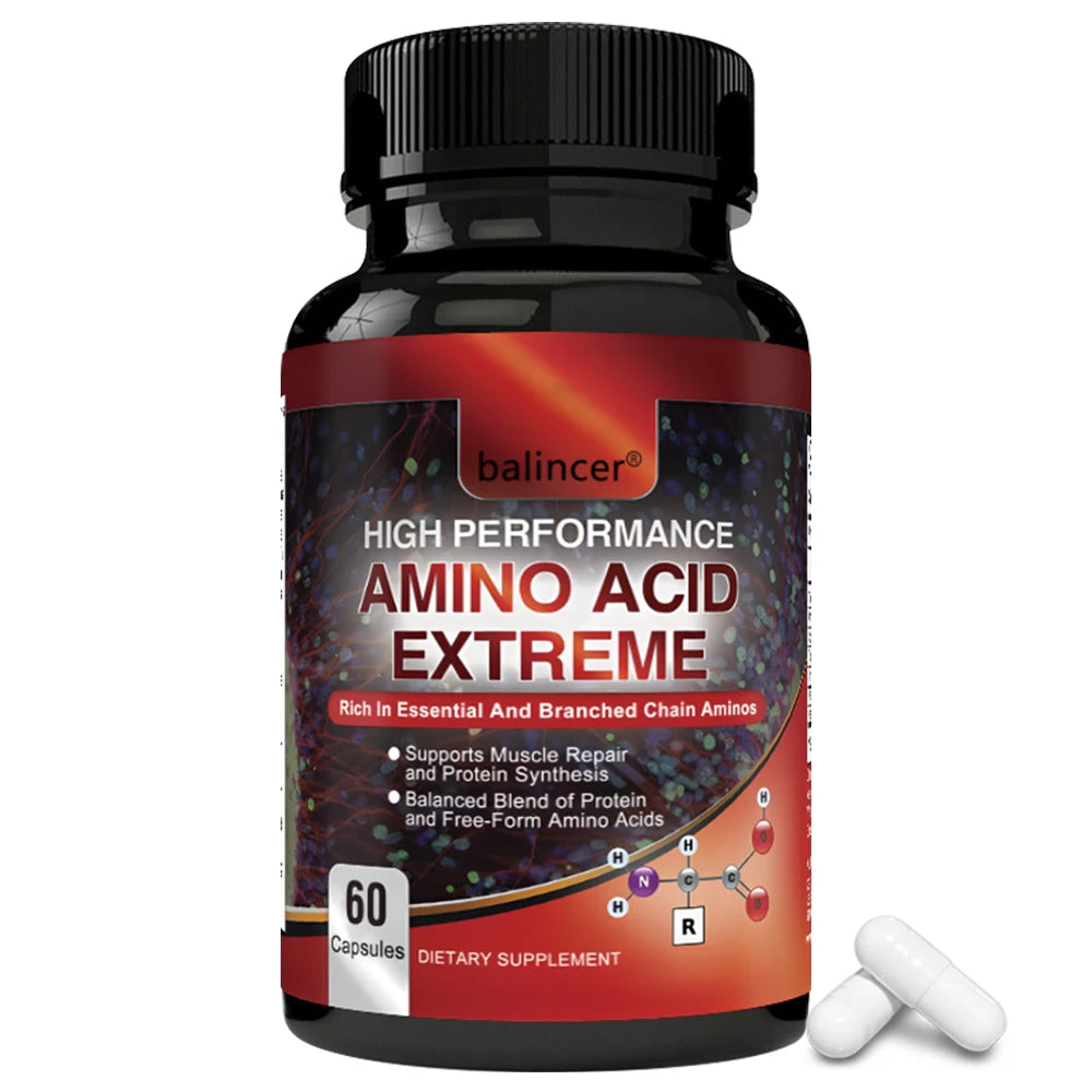 Complete Amino Acids + BCAAs - Muscle Recovery, Repair & Growth Supplement