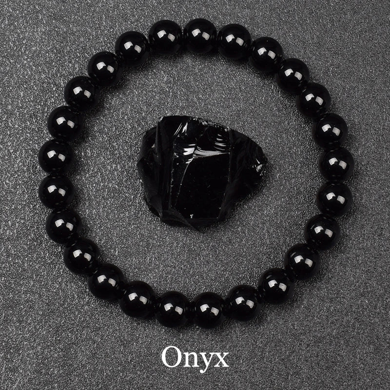 Golden Obsidian Beads Bracelet – Natural Energy Stone Jewelry for Protection & Strength