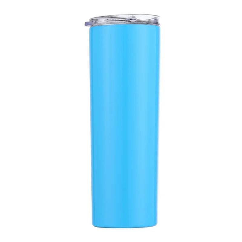 20oz Skinny Straight Tumbler with Lid - Double Wall Insulated | DIY Sublimation Blank