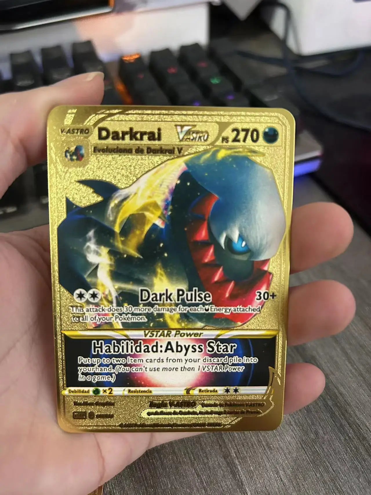 Spanish Pokemon Metal Cards – Mewtwo, Pikachu GX & Charizard VMAX Set