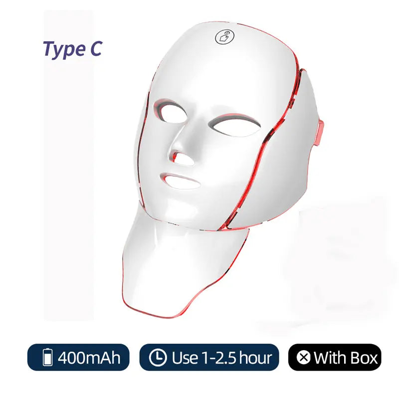 Rechargeable LED Photon Facial Lifting Mask