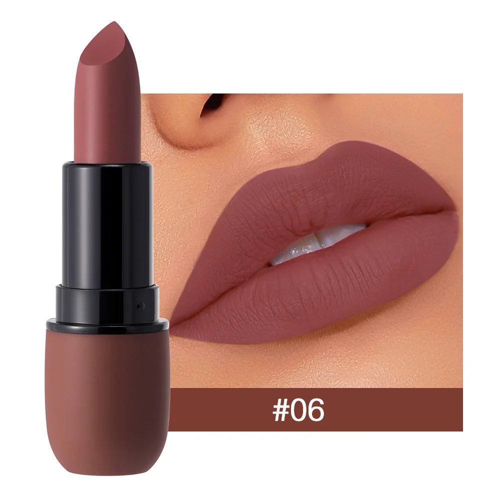 Velvet Matte Lipstick with Waterproof Topcoat
