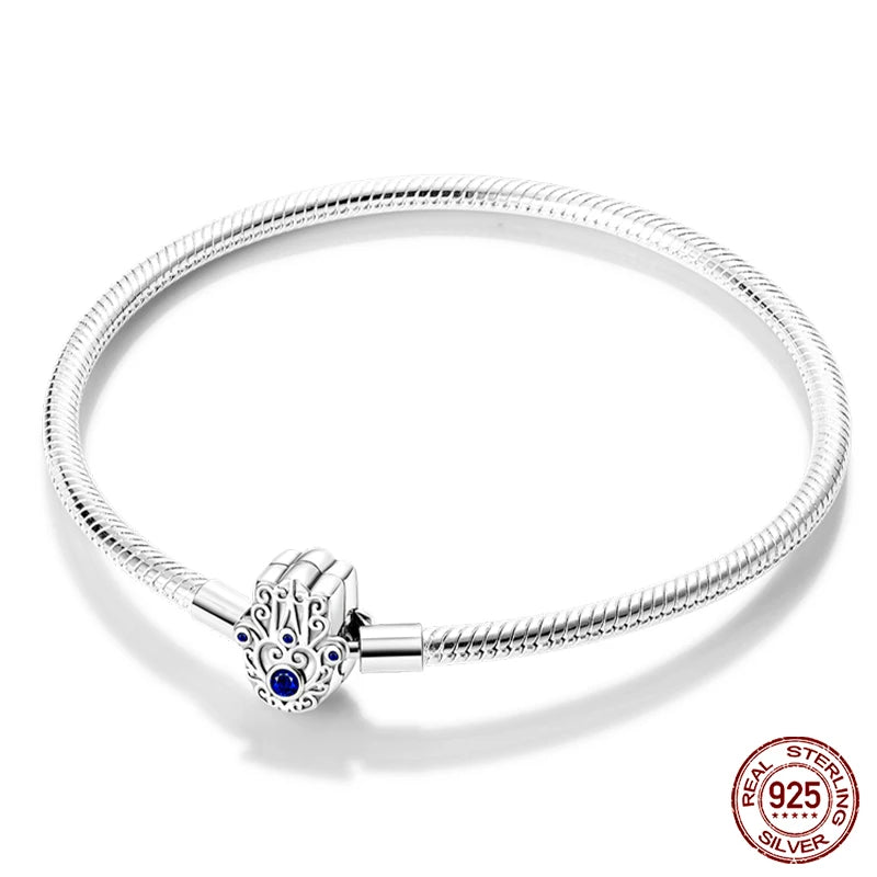 Silver Star Moon Clover Bracelet – DIY Charm Birthday Jewelry