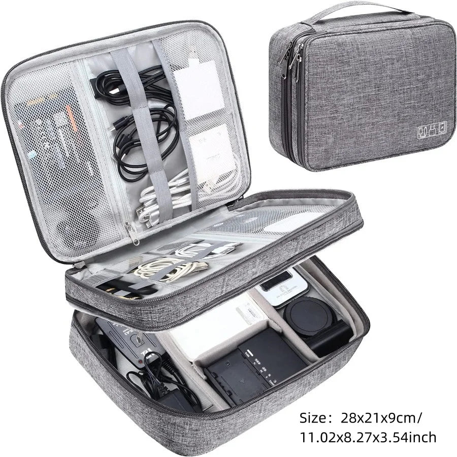 Waterproof Cable Storage Bag – Digital Electronics Organizer