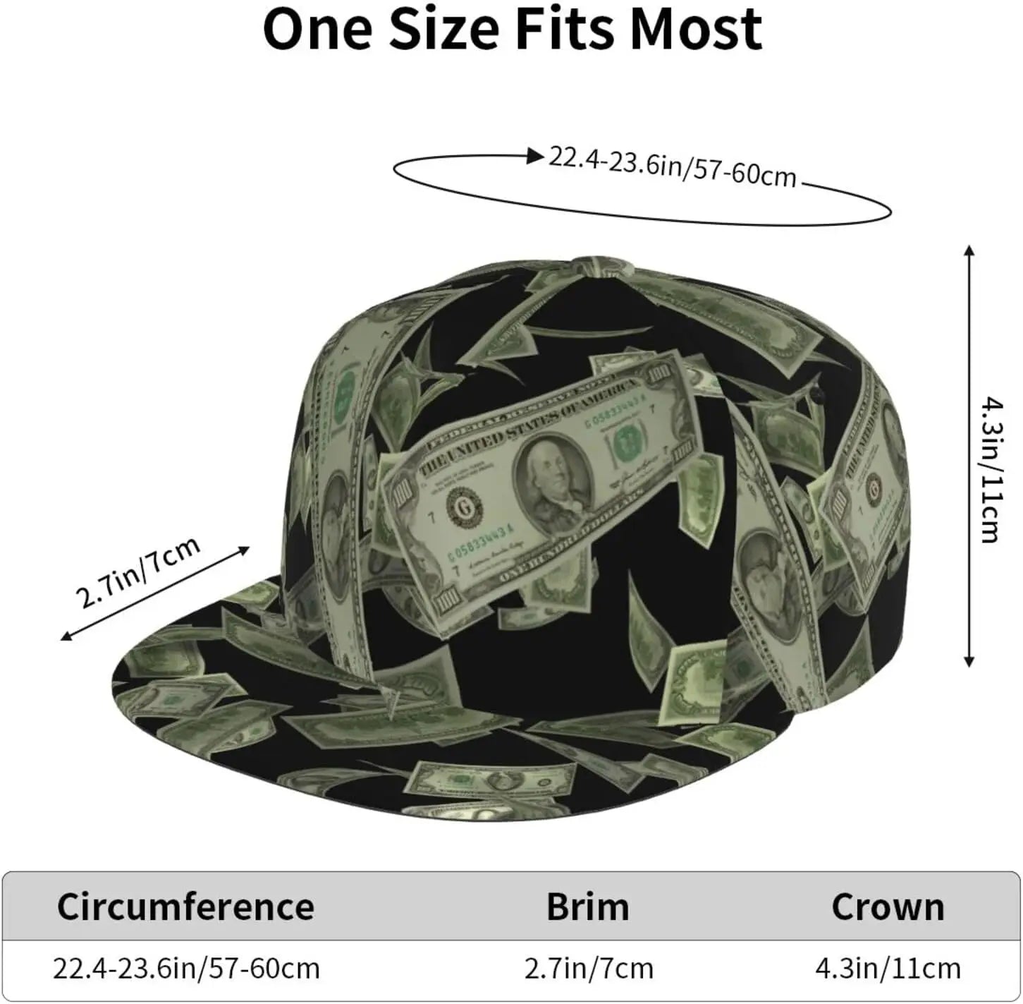 Casual Baseball Cap - Adjustable Snapback Hip-Hop Trucker Hat for Dance & Hiking