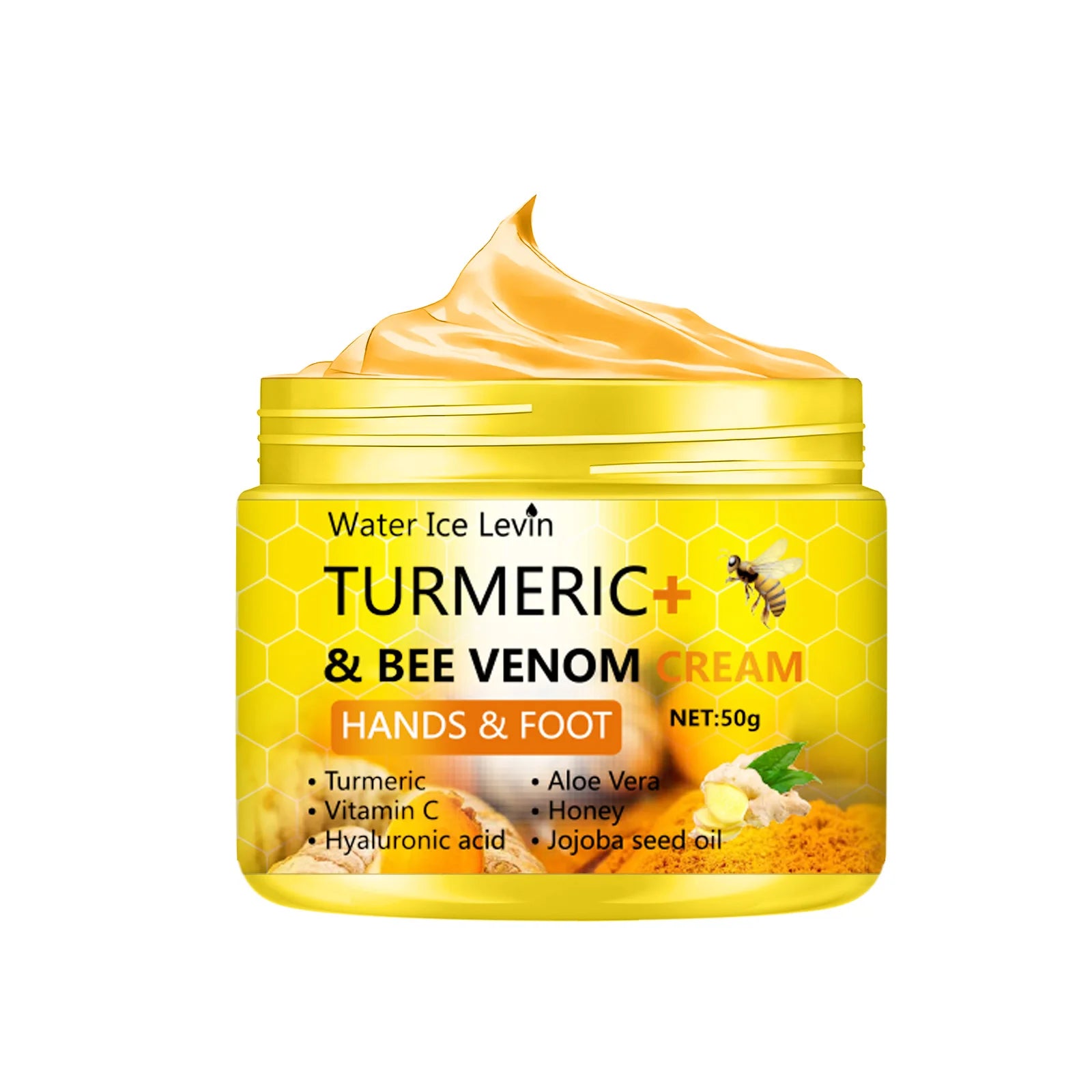 Turmeric Bee Venom Foot & Hand Cream - Cracked Skin Repair 50g