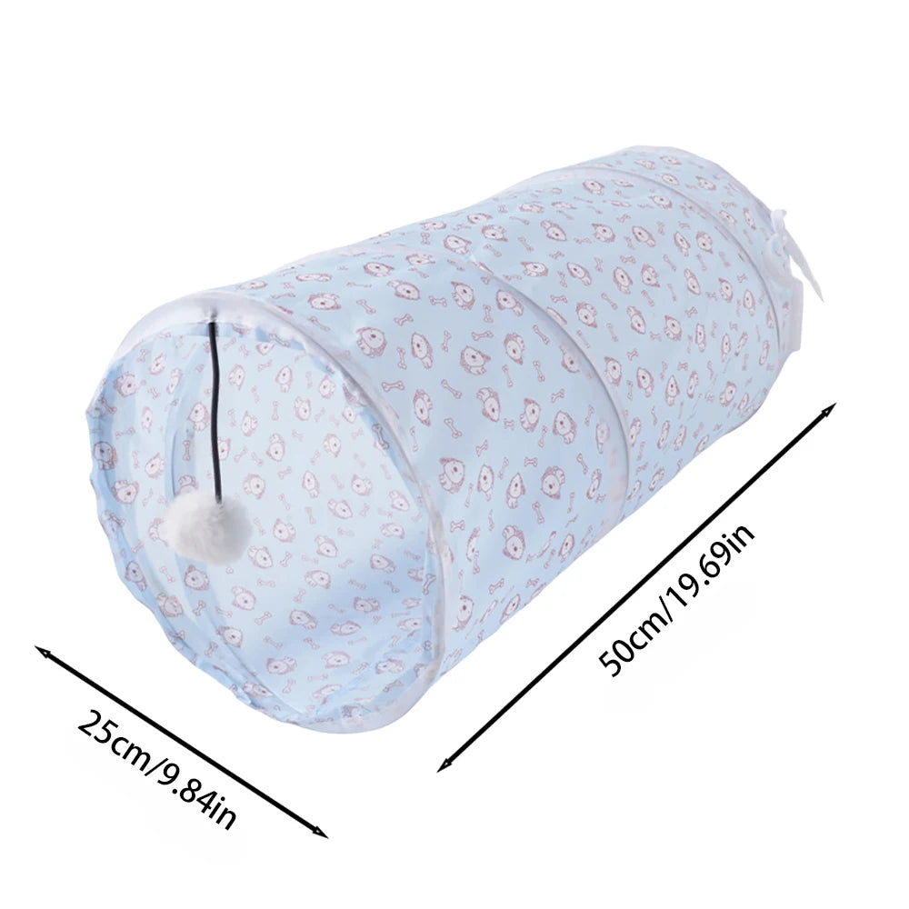 Cat Tunnel Play Toy – Collapsible Pet Tube for Indoor & Outdoor Exercise