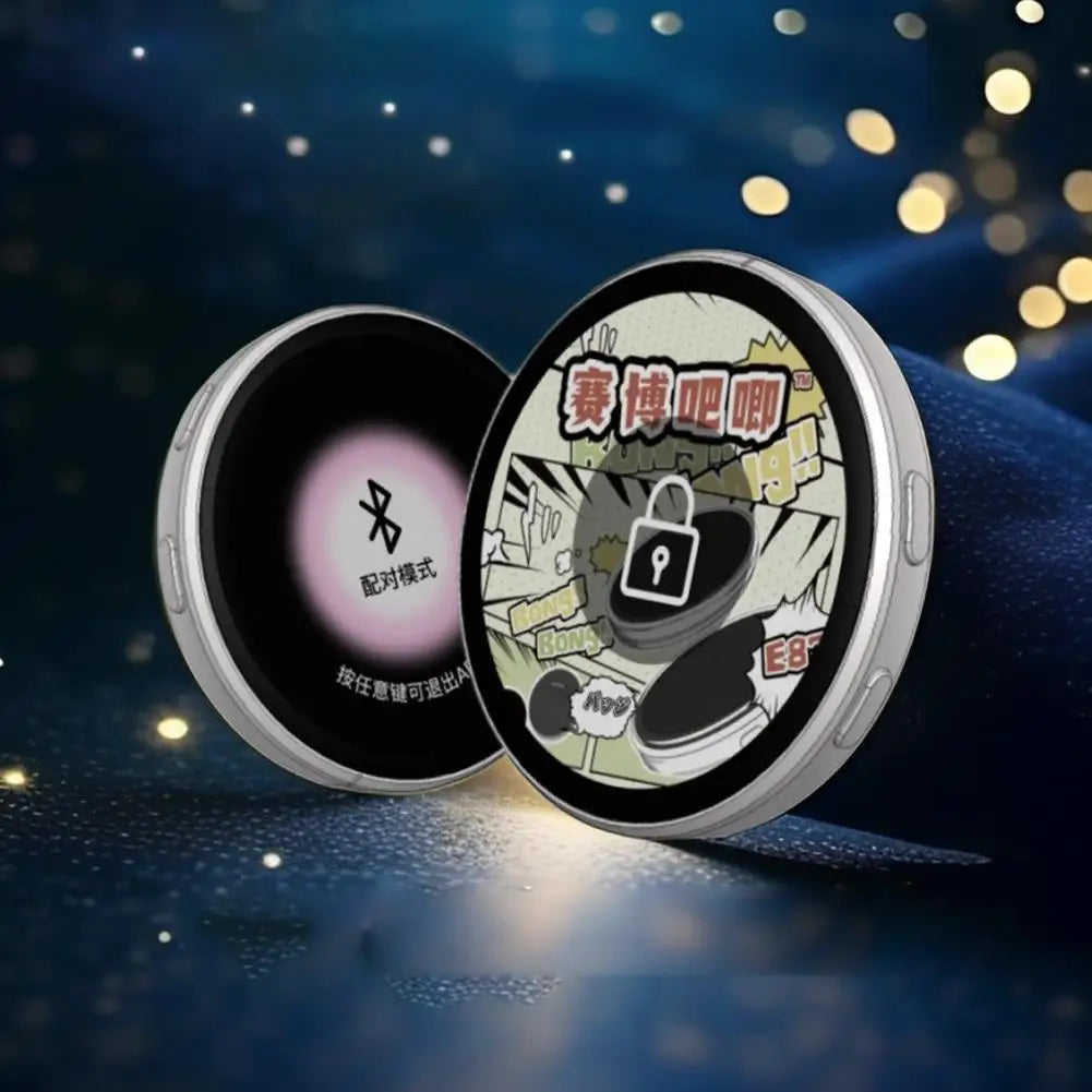 Anime E-Badge Display Pin Dynamic Electronic Badge Anime Merchandise Digital Display Badge Dynamic Gift For Otaku Fans Friends