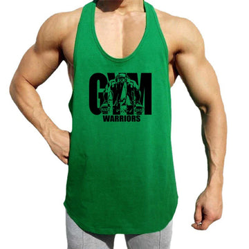 Men's Gym Tank Top - Breathable Mesh Stringer Vest for Bodybuilding & Workout