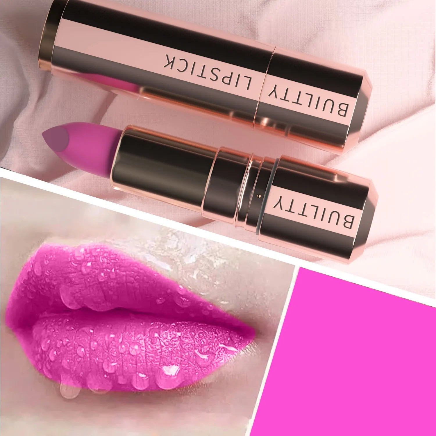 Matte Nude Lipstick - Smooth Velvety Long-Lasting, Non-Transfer Lip Stick
