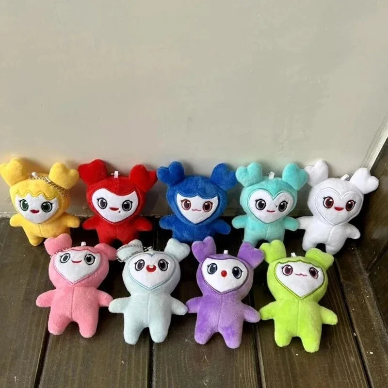 9PCS/lot Lovelys Plush Korean Super Star Plush Toy Cartoon Animal TWICE Momo Doll Keychain Pendant for Fans Girls Birthday Gifts