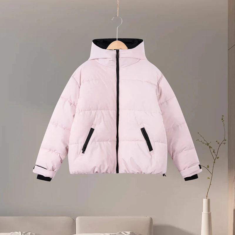 Pink Windproof Skiwear 2-Piece Set – Winter Tracksuit
