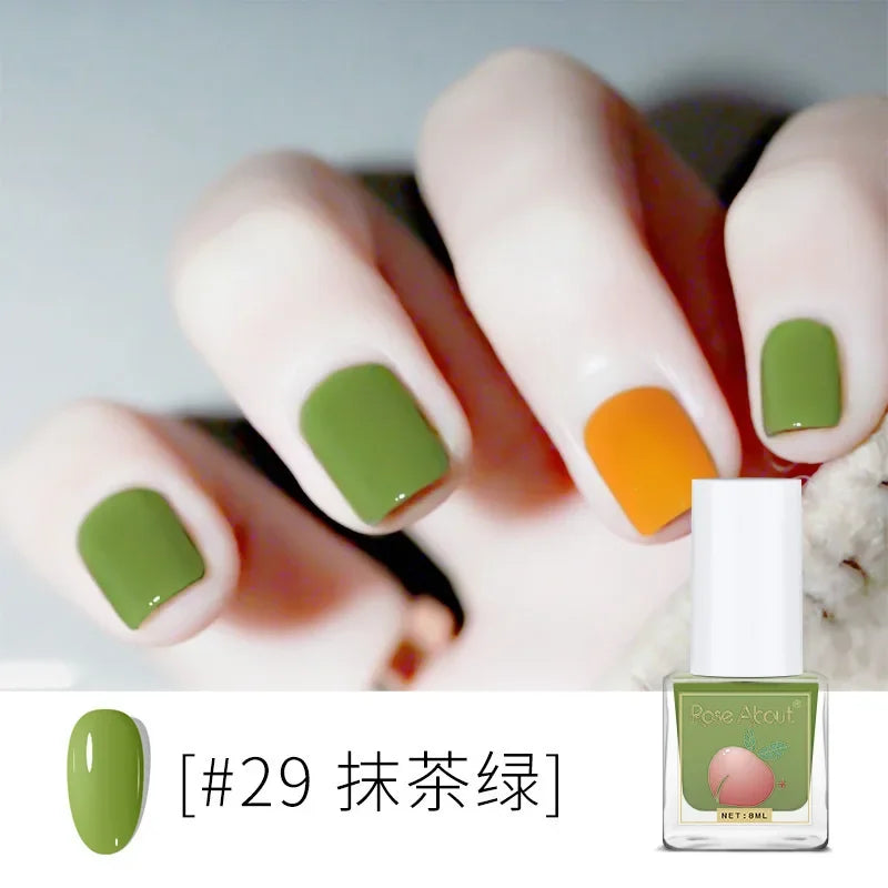 Water-Based Peelable Nail Polish - Fast Drying, Odorless, No UV Lamp Needed
