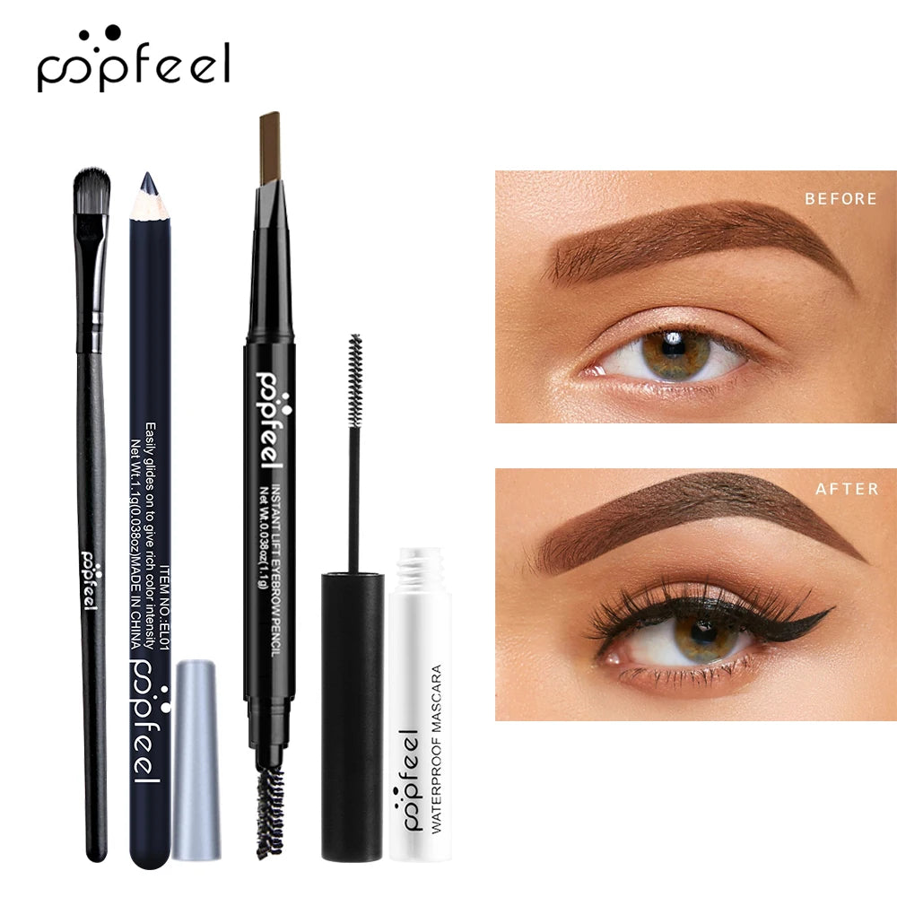 POPFEEL Eye Makeup Set – Eyeshadow, Eyeliner & Mascara All-in-One Kit