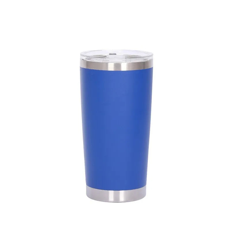 20oz stainless steel car cup, double-layer stainless steel thermos cup, portable car ice-cold cup