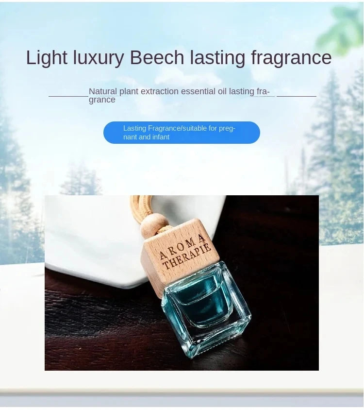 Car Mirror Pendant Air Freshener - Long-Lasting Fragrance Decoration to Eliminate Smoke Odor