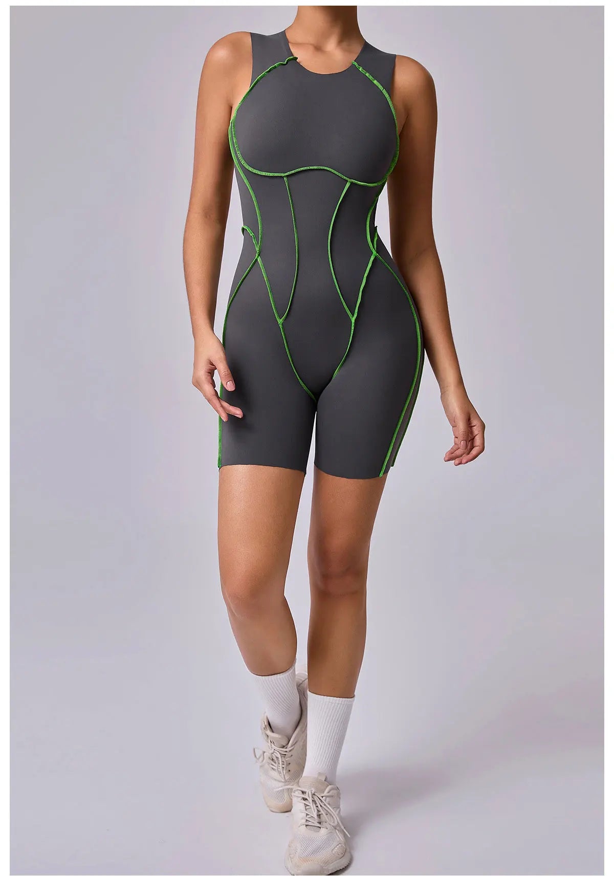 Women's Athletic Jumpsuit - One-Piece Yoga & Fitness Bodysuit for Workout & Gym